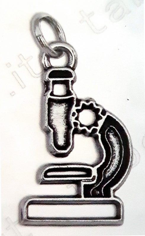 (image for) TABOR – Ciondolo MICROSCOPIO ricoperto in argento e rifinito a mano