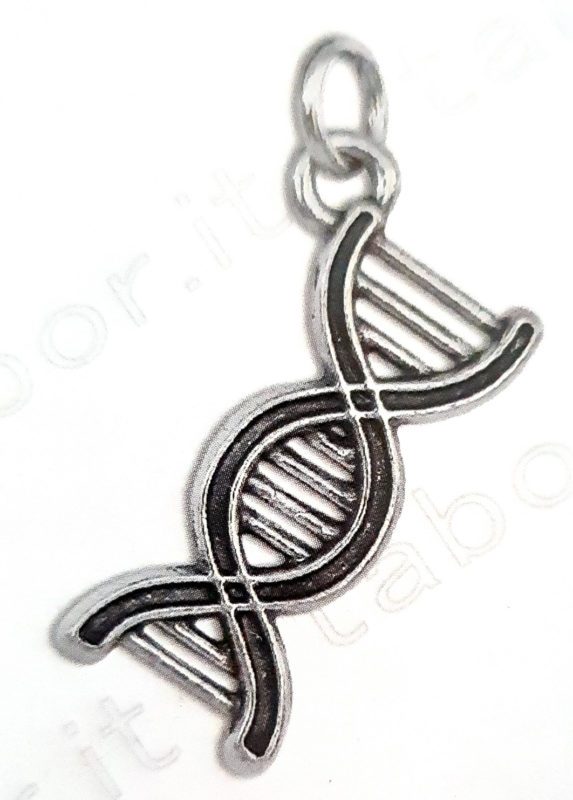 (image for) TABOR – Ciondolo ELICA DI DNA ricoperto in argento e rifinito a mano