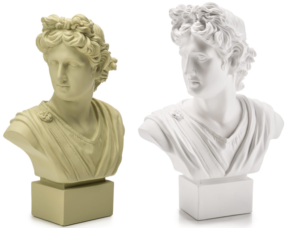 (image for) PALAIS ROYAL – “BELLIMBUSTI” Busto Apollo in resina, disponibile in 2 colori e 2 misure, *Beige*, *Bianco*