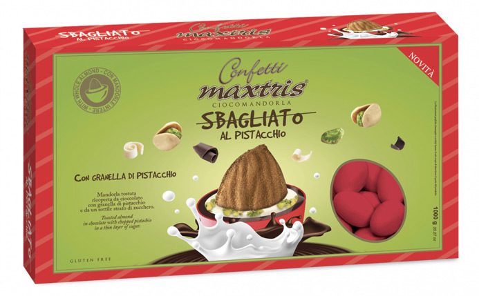 (image for) MAXTRIS – “SBAGLIATO” Confetti al pistacchi rossi