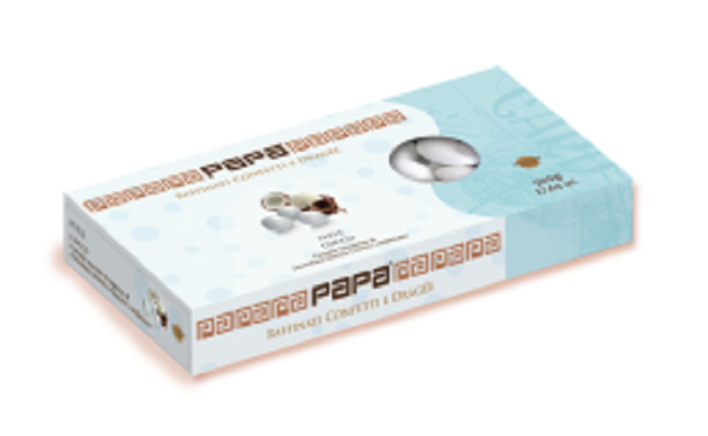 (image for) PAPA – “LE PERLE” Confetti e dragée Perle argento , confezione da 500 gr.