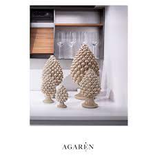 AGARèN - Pigna in ceramica di Caltagirone simbolo della tradizione  siciliana, monocromatica, disponibile in 5 misure *XS*, *S*, *M*, *L*, *XL*  e 2 colori *Tortora* e *Ottanio* - Idea Casa Più