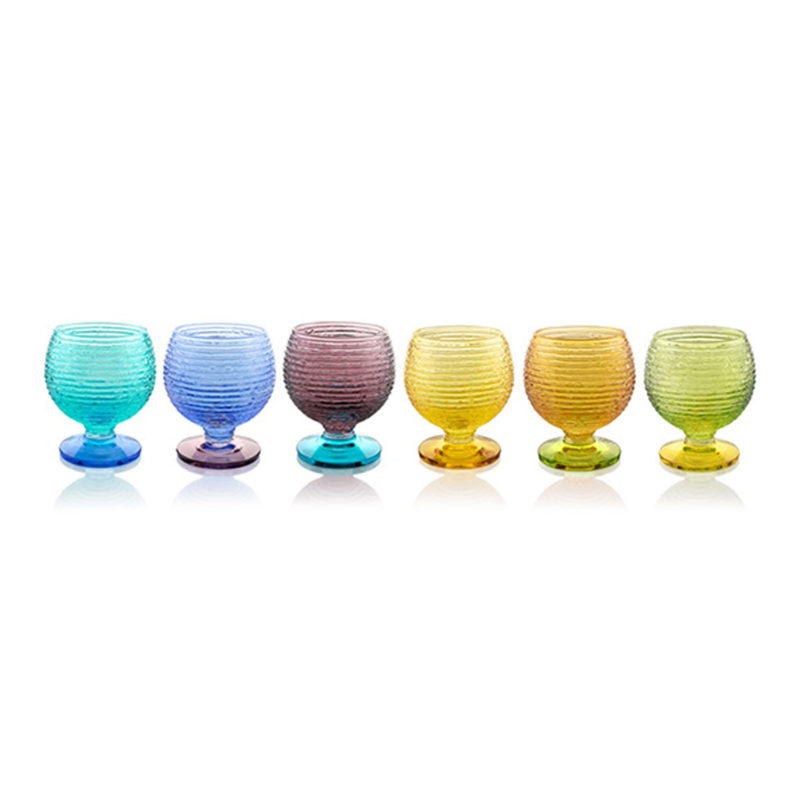 (image for) IVV – Set 6 Calice Liquore “Multicolor”, Colori Assortiti, 7 cl