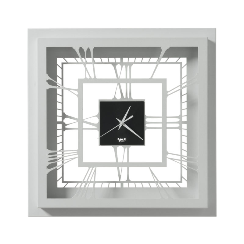 Orologio da parete quadrato OLIMPO di Arti&Mestieri, 50 x 50 cm