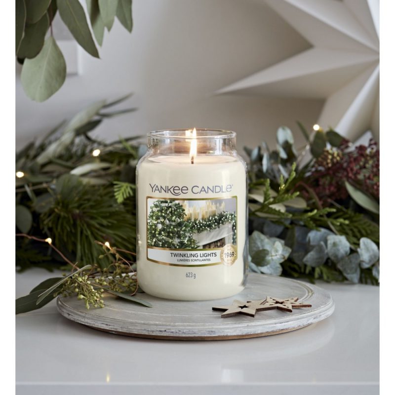 (image for) YANKEE CANDLE – *TWINKLING LIGHTS* Candela in giara grande