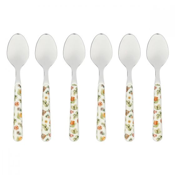 (image for) THUN – “HAPPY COUNTRY” Set 6 cucchiaini colorati con diverse decorazione