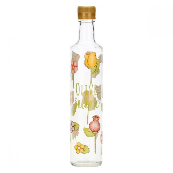 (image for) THUN – “HELLO AUTUMN” Bottiglia per olio in vetro decorato, 1 lt.