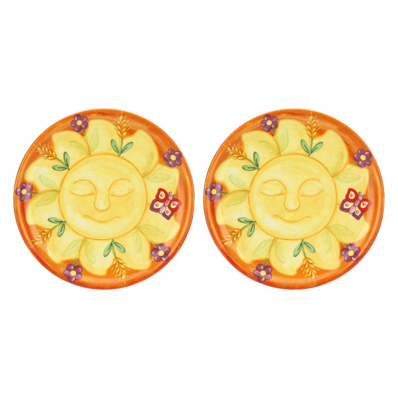 (image for) THUN – “ESTATE FANTASTICA” Set 2 piatti pizza in porcellana