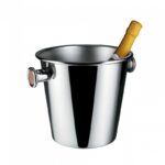 ALESSI - "5052" Secchiello rinfrescatore con manici in acciaio inox 18/10