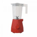 ALESSI - "PLISSÉ" Frullatore in resina termoplastica con caraffa graduata in resina termoplastica (PCTG), disponibile in 4 colori, *Rosso*, *Nero*, *Bianco*, *Grigio* - Rosso
