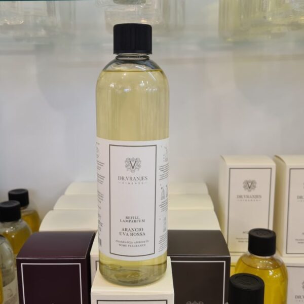 DR. VRANJES - "LAMPARFUM" Ricarica per lampada in vetro da 500 ml *ARANCIO E UVA ROSSA*
