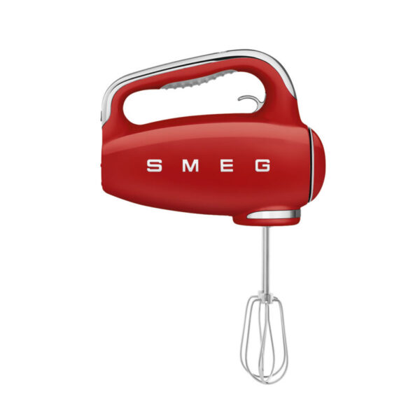 SMEG - "50s STYLE" Sbattitore elettrico 250 W. Inclusi 2 tipi di fruste,  ganci impastatori e borsa porta accessori. Display led retroilluminato. Varie colorazioni.