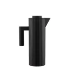ALESSI - "PLISSÉ" Caraffa termica in resina termoplastica e interno in vetro, disponibile in 2 colori *Bianco* e *Nero* e *Verde* - Nero