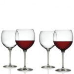 ALESSI - "MAMI XL" Set 4 bicchieri per vini rossi, in vetro cristallino, 65 cl, ø 11 x 22 (h) cm
