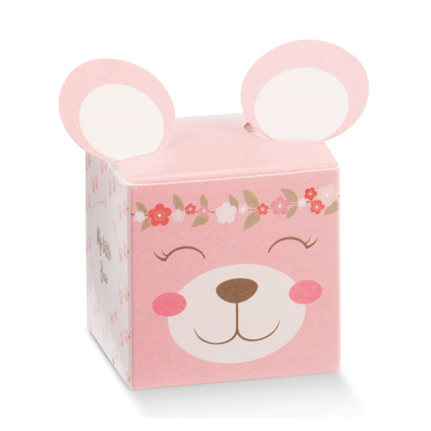 bomboniera-scatola-cubo-per-confetti-5x5x5h-cm-1-1.jpg FLORENTINA BOMBONIERE - Bomboniera Scatola cubo per confetti Orsetto Rosa 5 x 5 x 5 (h) cm - immagine 1