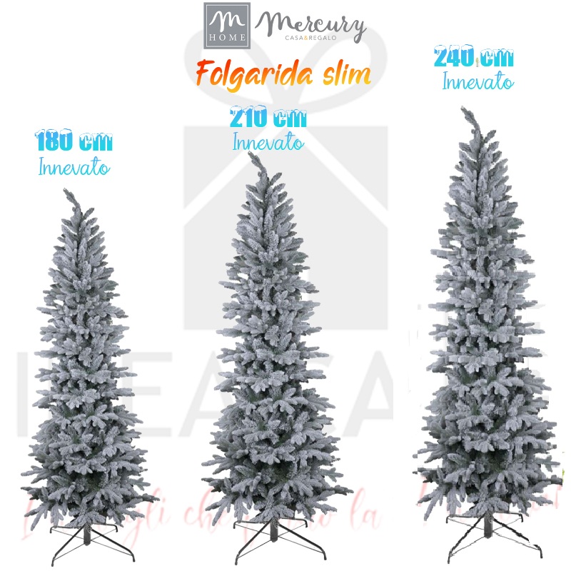 Albero di Natale innevato Folgarida slim
