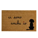 SIMPLE DAY - "CI SONO ANCHE IO" Zerbino con cagnolino, in fibra di cocco e gomma