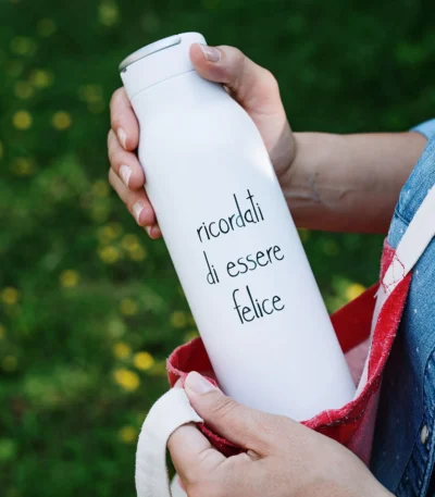 Borraccia termica Ricordati di essere felice di Simple day