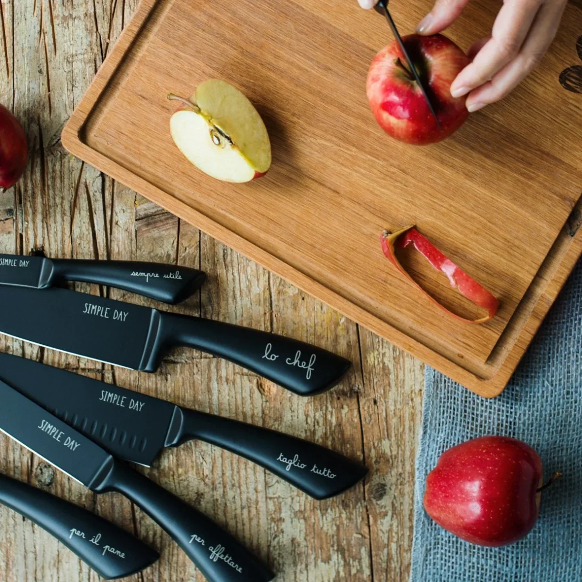 SIMPLE DAY "SET 6 COLTELLI DA CUCINA" - immagine 1