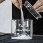 SIMPLE DAY - "SALE QUANTO BASTA" Barattolo in vetrocon scritta bianca ø12