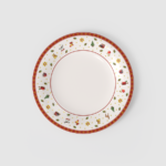 set 6 Piatti, piano bordo bianco "Toys Delight"
