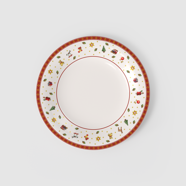 VILLEROY&BOCH - "Toy's Delight SET 6 Piatto piano bordo bianco"