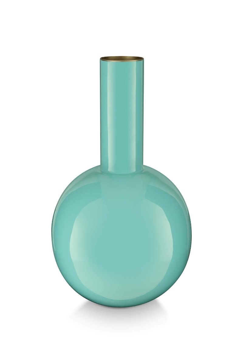 51102094 pip studio jolie_pink_500201_lr_1 (3) PIP STUDIO " VASE METAL SMALL BRIGHT BLUE" 15X26cm - immagine 1