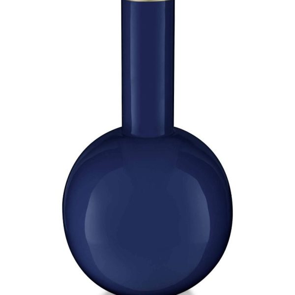 PIP STUDIO "VASE METAL DARKBLUE" 15X26
