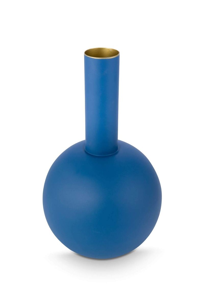 51102114 pip studio 51102093 pip studio 51.102 (4) PIP STUDIO "VASE METAL LARGE MID BLUE" 24,5X42 - immagine 1
