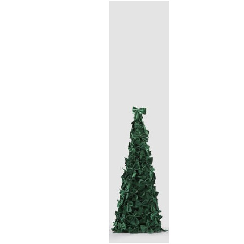 8101348A700 cono rivestito di fiocchi, a forma di albero di natale piccolo verde EDG Albero rivestito di fiocchi piccolo verde "New Cono"