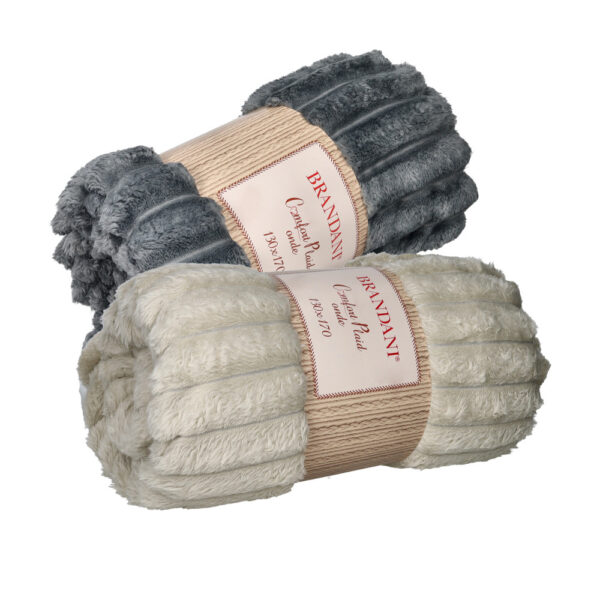 BRANDANI - Plaid onde, colori assortiti