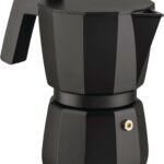 ALESSI - "MOKA" Caffettiera per espresso in alluminio NERO 6 TAZZE