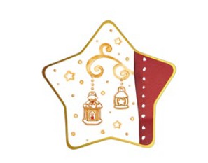 THUN - Piatto di Natale a forma di stella