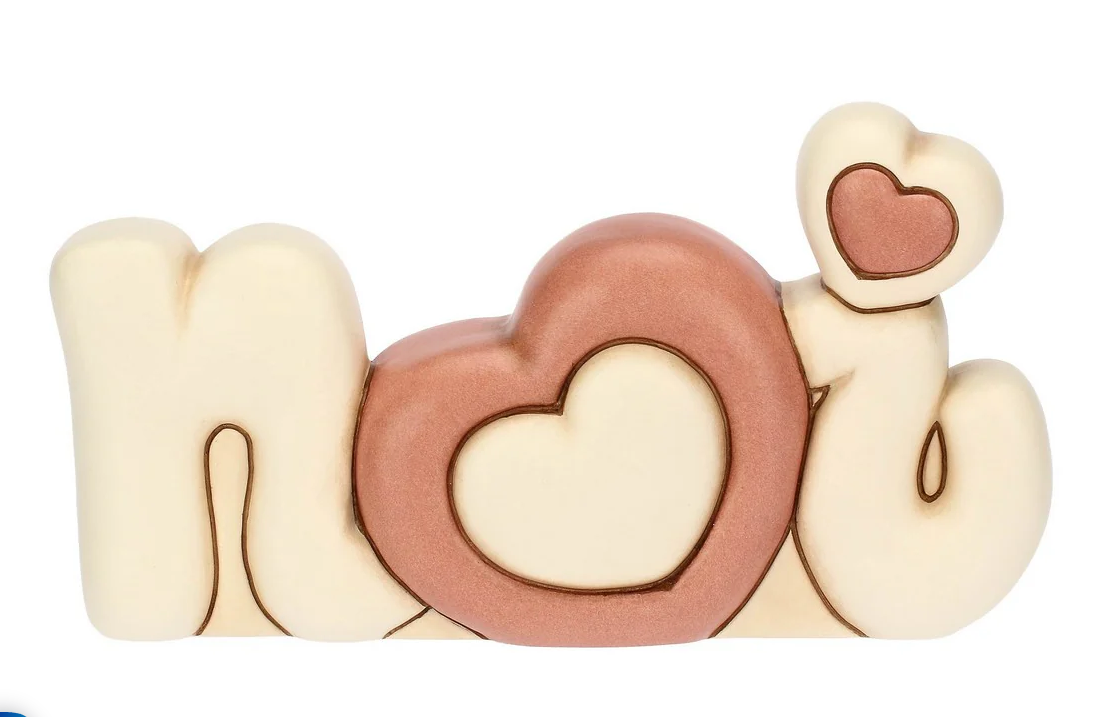 THUN - L'AMORE VOLA Scritta in ceramica NOI THUN - L'AMORE VOLA Scritta in ceramica NOI