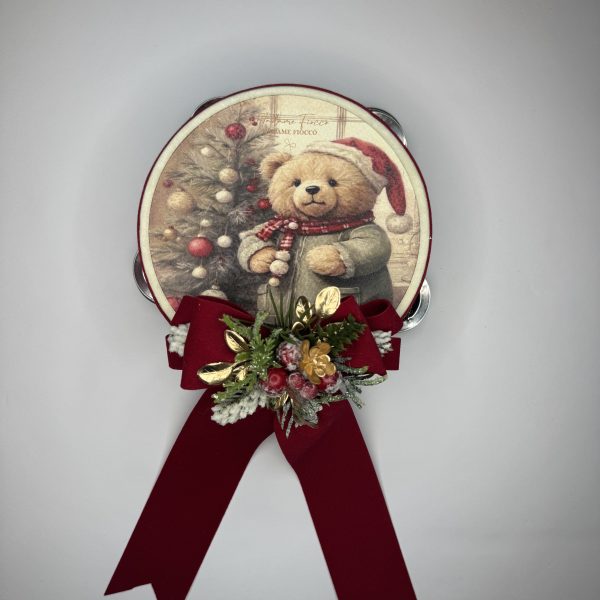 MADAME FIOCCO' - "Tamburello Teddy cuore di coccola 13,5 cm"