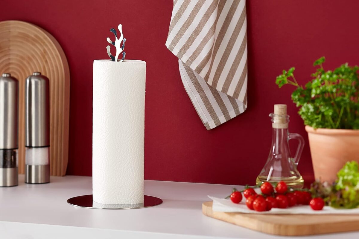 ALESSI - "MEDITERRANEO" Porta rotolo da cucina in acciaio - immagine 2