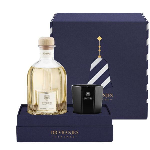 Gift Box "Ambra" 250 ml + candela dr. Vranjes