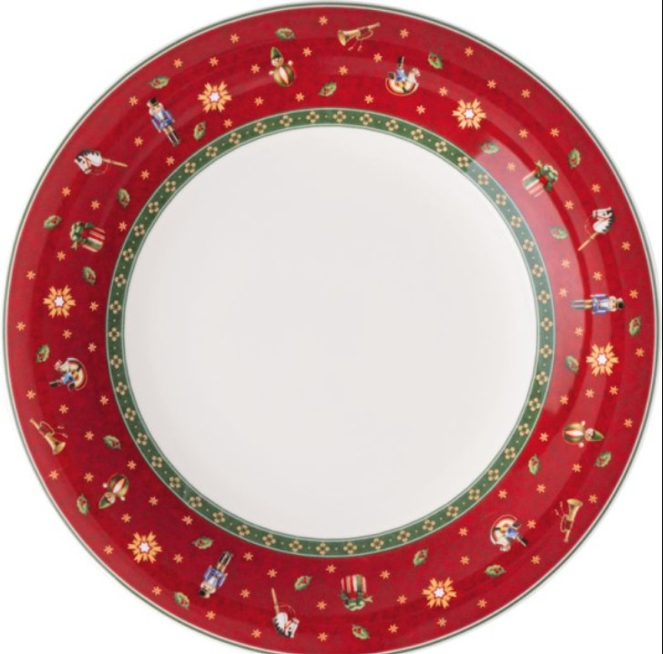 Screenshot 2025-11-13 092835 set 6 piatti piani bordo rosso V&B