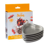 Set 5 stampi a cuore di Decora