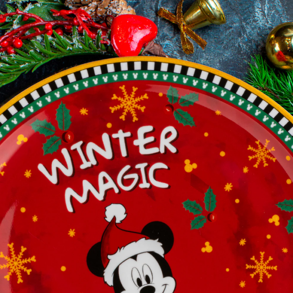 Piatto panettone Winter Magic Micky Mouse di Egan