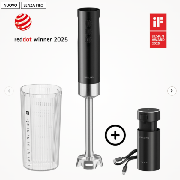 Frullatore ad immersione senza filo con batteria Zwilling
