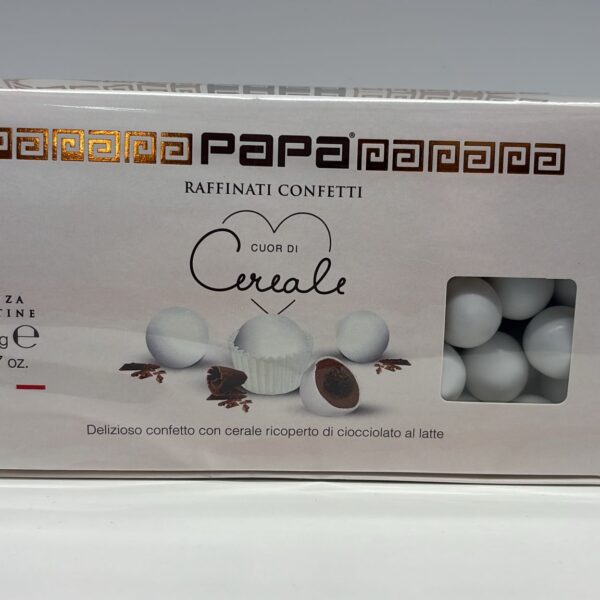 Confetti Papa con cereale cioccolatte confettato bianco 700g
