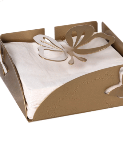 ARTI&MESTIERI - Porta tovaglioli farfalloso beige