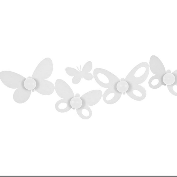 Appendi abiti Butterfly bianco di Arti e mestieri