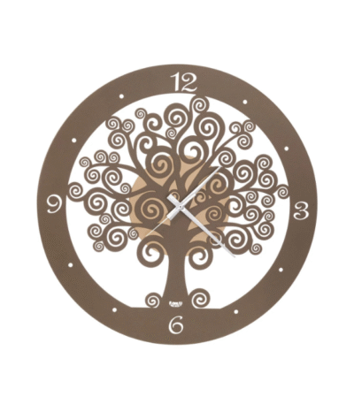 Orologio "Albero della vita" piccolo oro laccato bronzo di Arti e mestieri