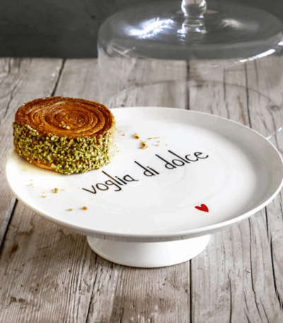 Alzata per dolci e torte in gres - Voglia di dolce