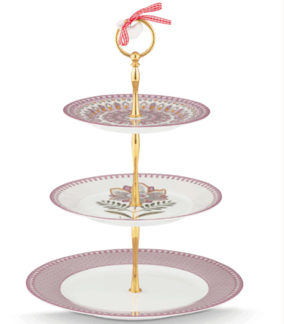 Alzata per torta a 3 strati Lily&Lotus Lilac Pip Studio
