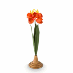 Fiore decorativo in metallo arancione 40 cm Pip Studio