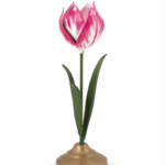 Portacandele in metallo Tulipano Rosa 26cm Pip Studio