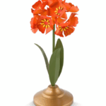 Portacandele in metallo a forma di fiore arancione 22,5 cm Pip Studio